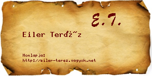 Eiler Teréz névjegykártya