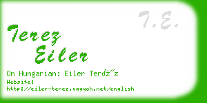 terez eiler business card